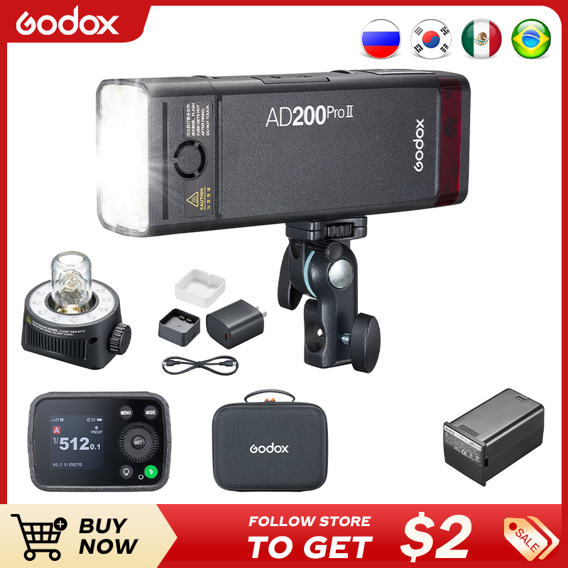 Photography Lighting Kit Godox - Godox AD200ProII TTL 2.4G كاميرا لاسلكية
