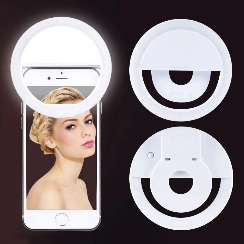 Photography Lighting Tent - حلقة سيلفي ليد قابلة لإعادة الشحن
