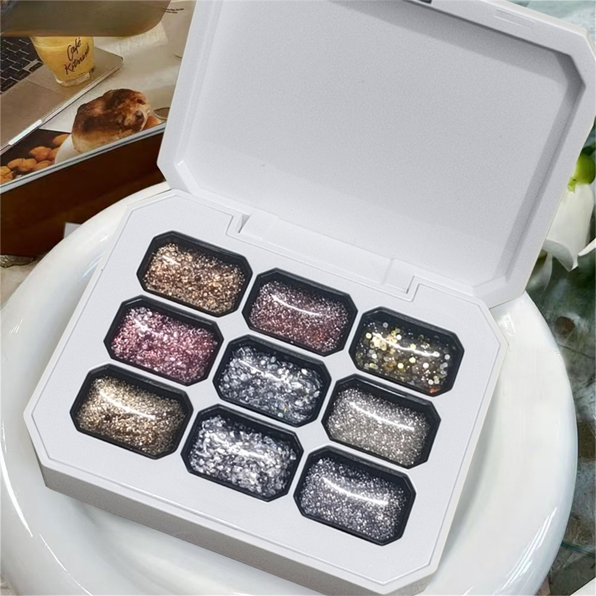 Photography Lighting Gels - طلاء أظافر جل لامع بتأثير النجوم