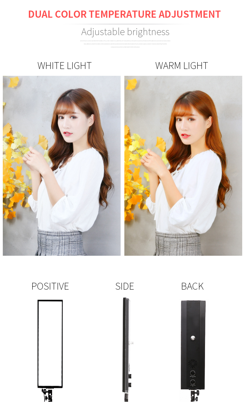 Photography Lighting Board - 40 سنتيمتر 72 واط 3200 كيلو-5500