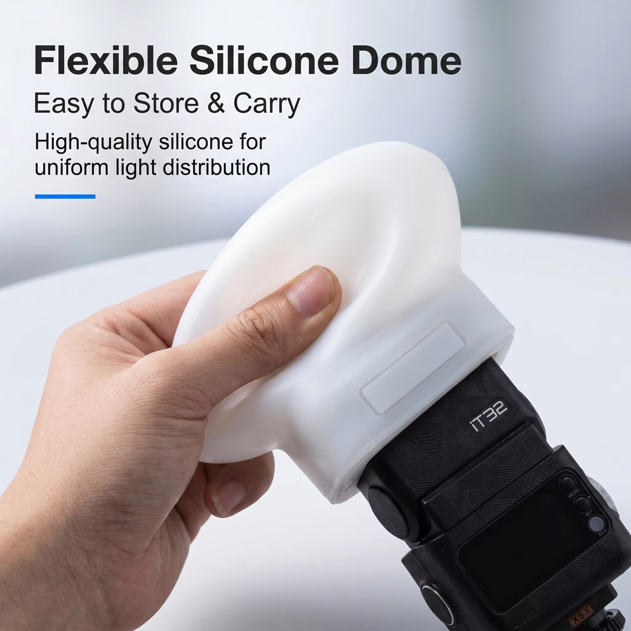 Photography Lighting Godox - غطاء ناشر ضوء من السيليكون متوافق