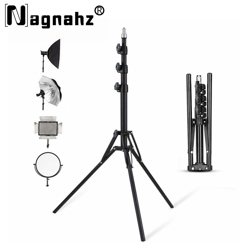Photography Video Lighting Kit With Adjustable Tripod Stand - NAGNAHZ 78 