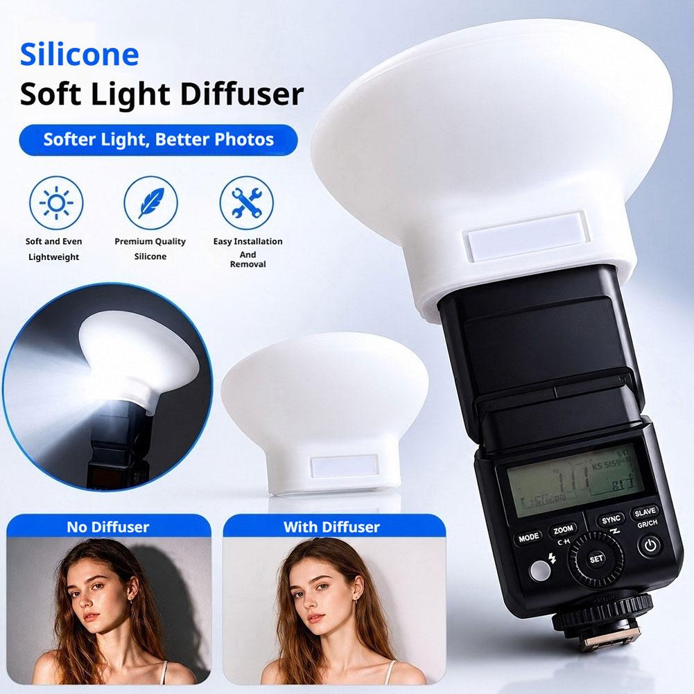 Photography Lighting Godox - غطاء ناشر ضوء سيليكون ناعم محمول