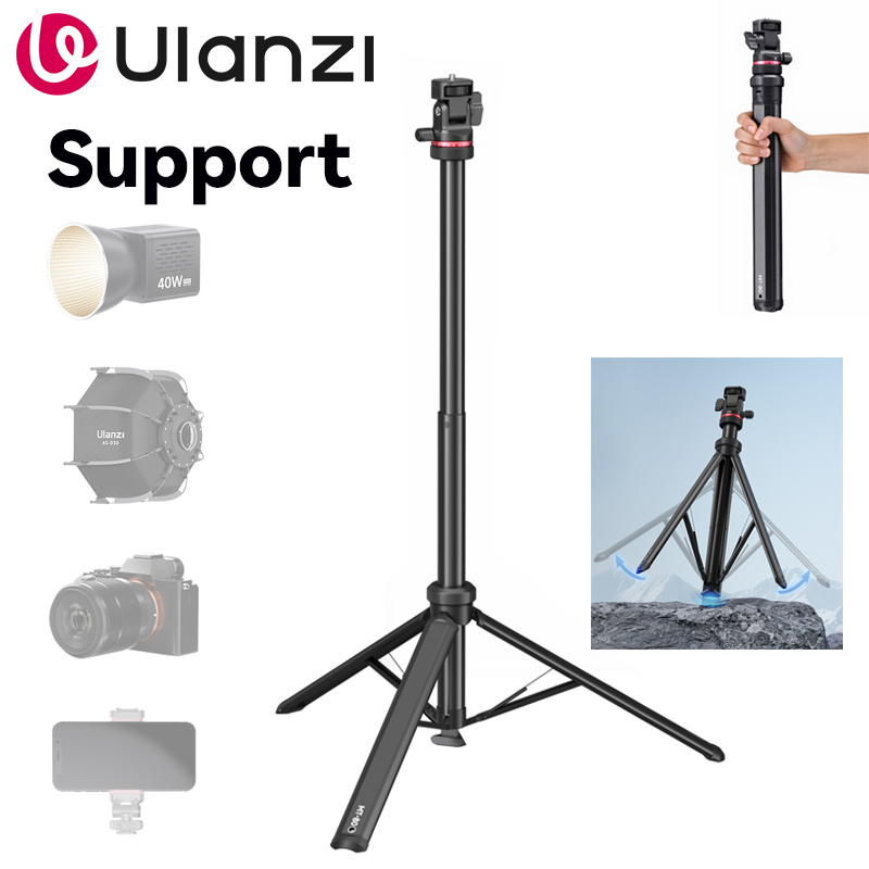 Photography Video Lighting Kit With Adjustable Tripod Stand - Ulanzi MT-80 مصباح المحمول ترايبود 2