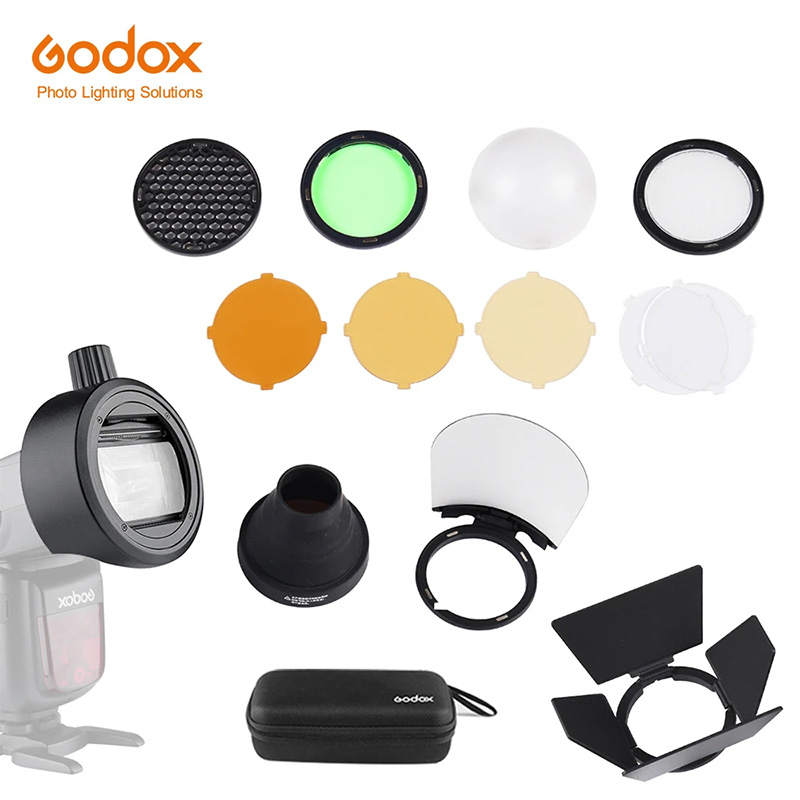 Photography Lighting Godox - Godox S-R2/AK-R1/BD07/H200R/AD-P/AD-L/EC200 فلاش Speedlight محول باب