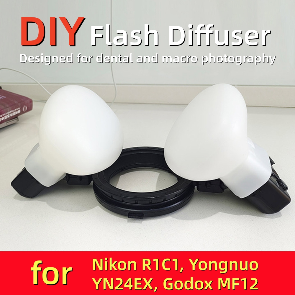 Photography Lighting Godox - قطعتان من ناشر ضوء فلاش ماكرو