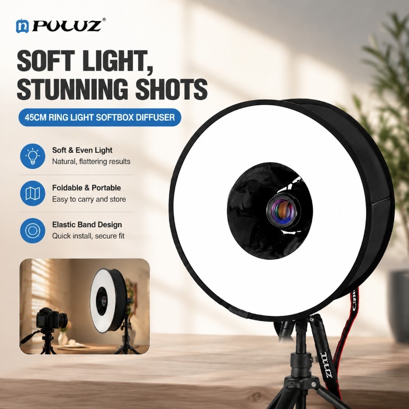 Photography Types Of Lighting - صندوق إضاءة قابل للطي بقطر 45