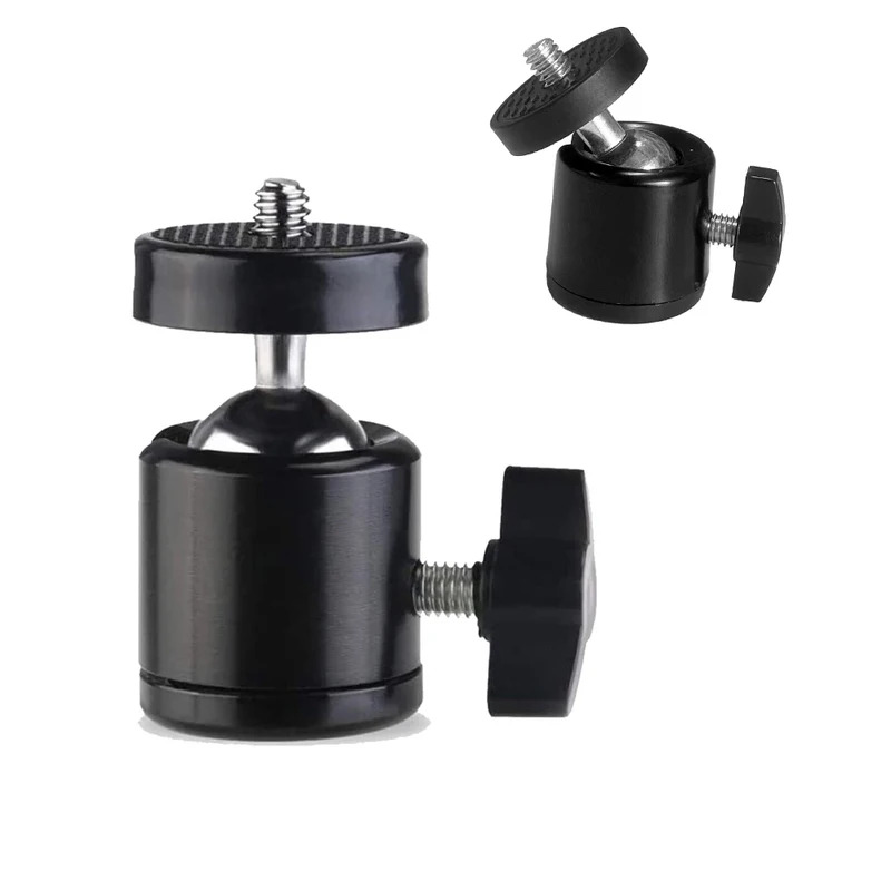 Photography Video Lighting Kit With Adjustable Tripod Stand - رأس كروي للكاميرا مع قاعدة تثبيت