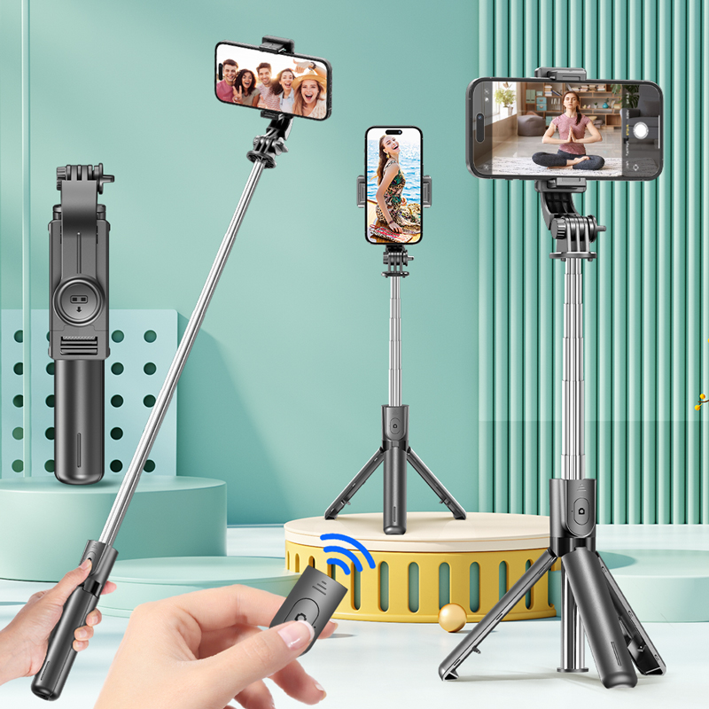 حامل ثلاثي القوائم لعصا السيلف - مراجعة Photography Video Lighting Kit With Adjustable Tripod Stand وسعره