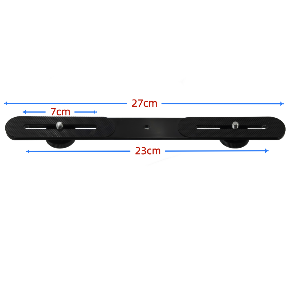 حامل فلاش مزدوج مقاس 1/4 بوصة  - مراجعة Photography Video Lighting Kit With Adjustable Tripod Stand وسعره