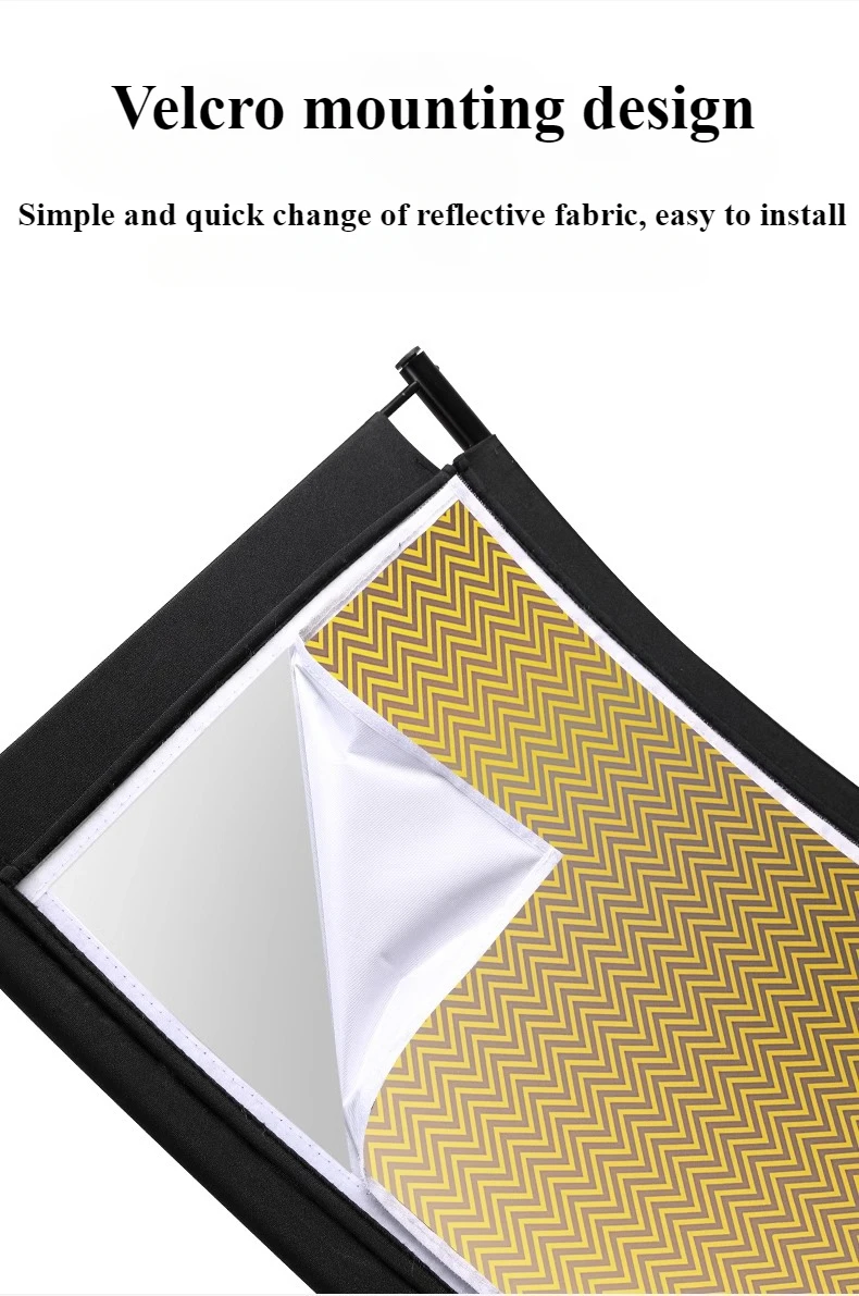 4-Color القماش U-نوع عاكس للطي - مراجعة Photography Types Of Lighting وسعره