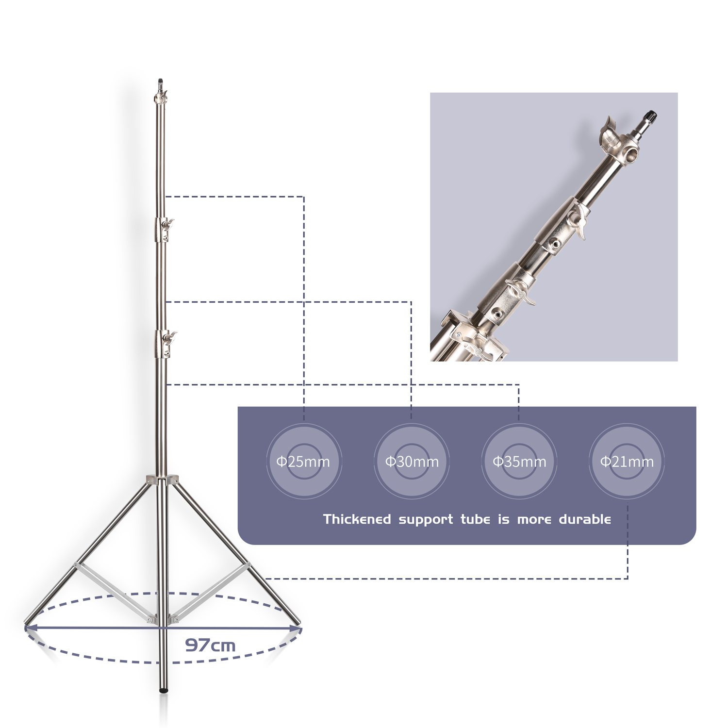 SH 2.8M الفولاذ المقاوم للصدأ  - مراجعة Boom Arm Stand وسعره