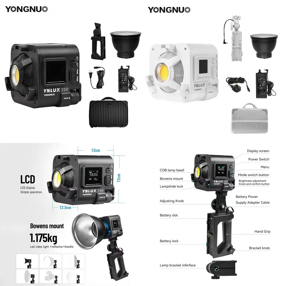 ضوء فيديو LED محمول باليد YONG - مراجعة Photography Lighting Video وسعره