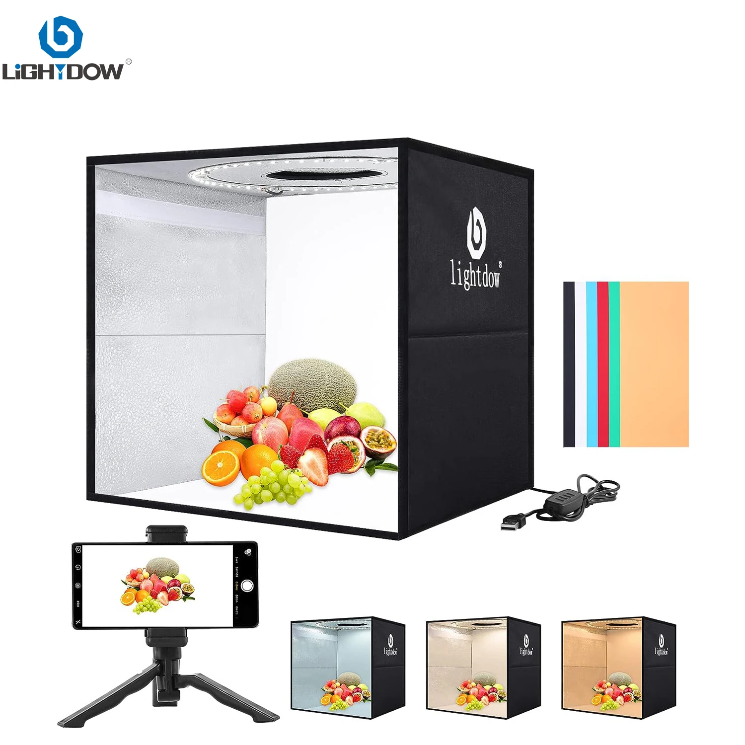 Lightdow صور الإضاءة استوديو ا - مراجعة Photography Lighting Tent وسعره