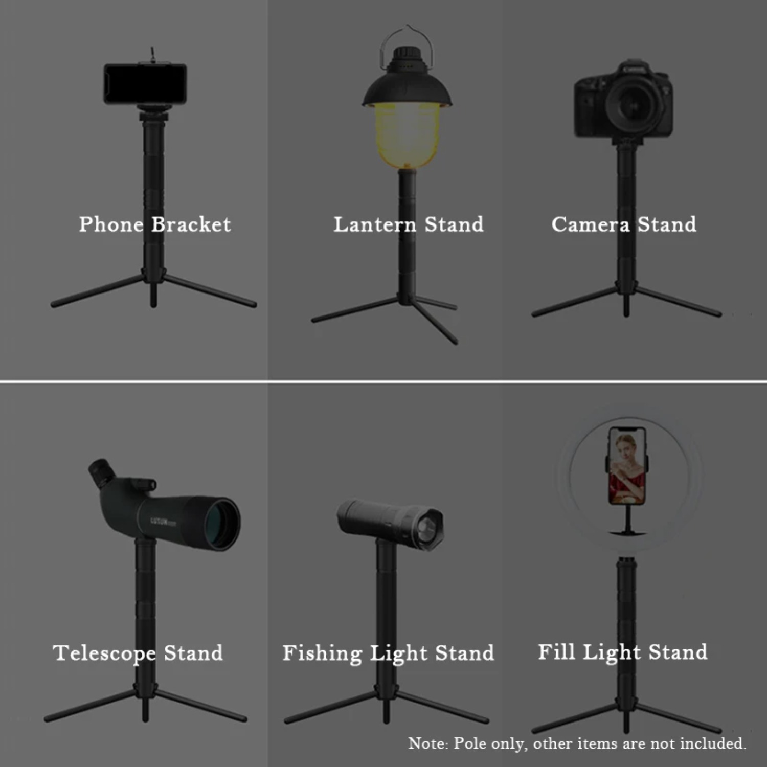 حامل فانوس ألومنيوم جديد قابل  - مراجعة Photography Video Lighting Kit With Adjustable Tripod Stand وسعره
