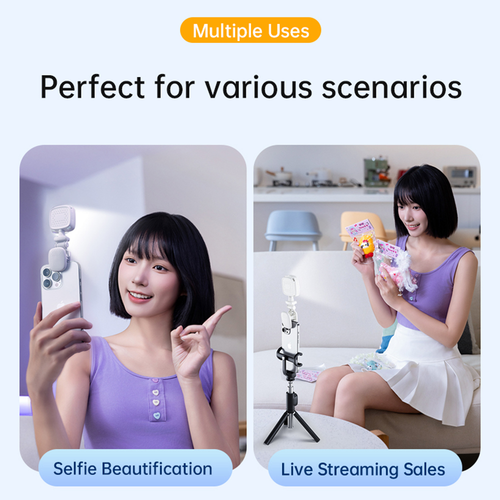 المحمولة LED Selfie ضوء كاميرا - مراجعة Photography Lighting Video وسعره