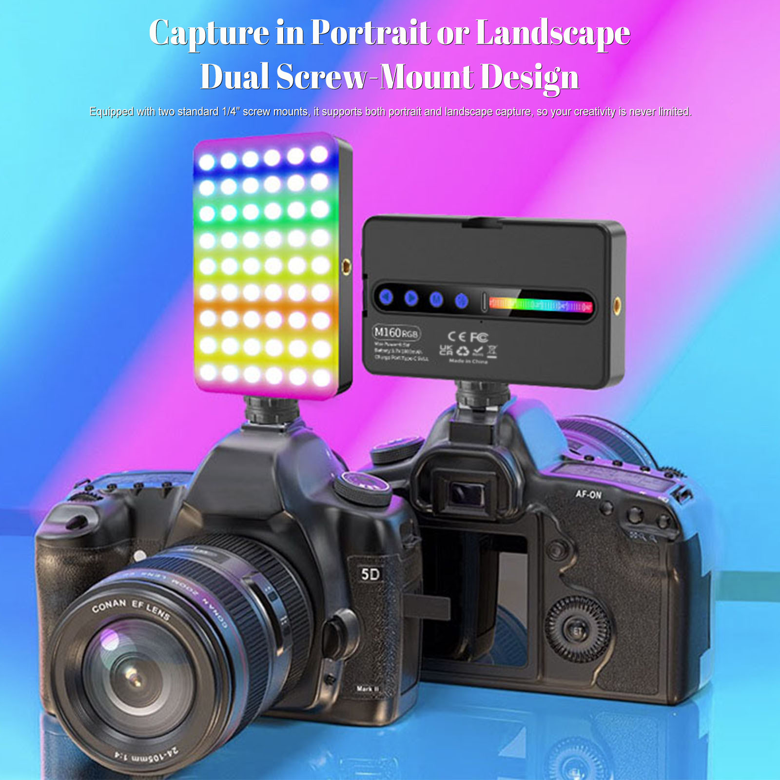 ضوء فيديو LED RGB بقوة 6.5 واط - مراجعة Photography Types Of Lighting وسعره