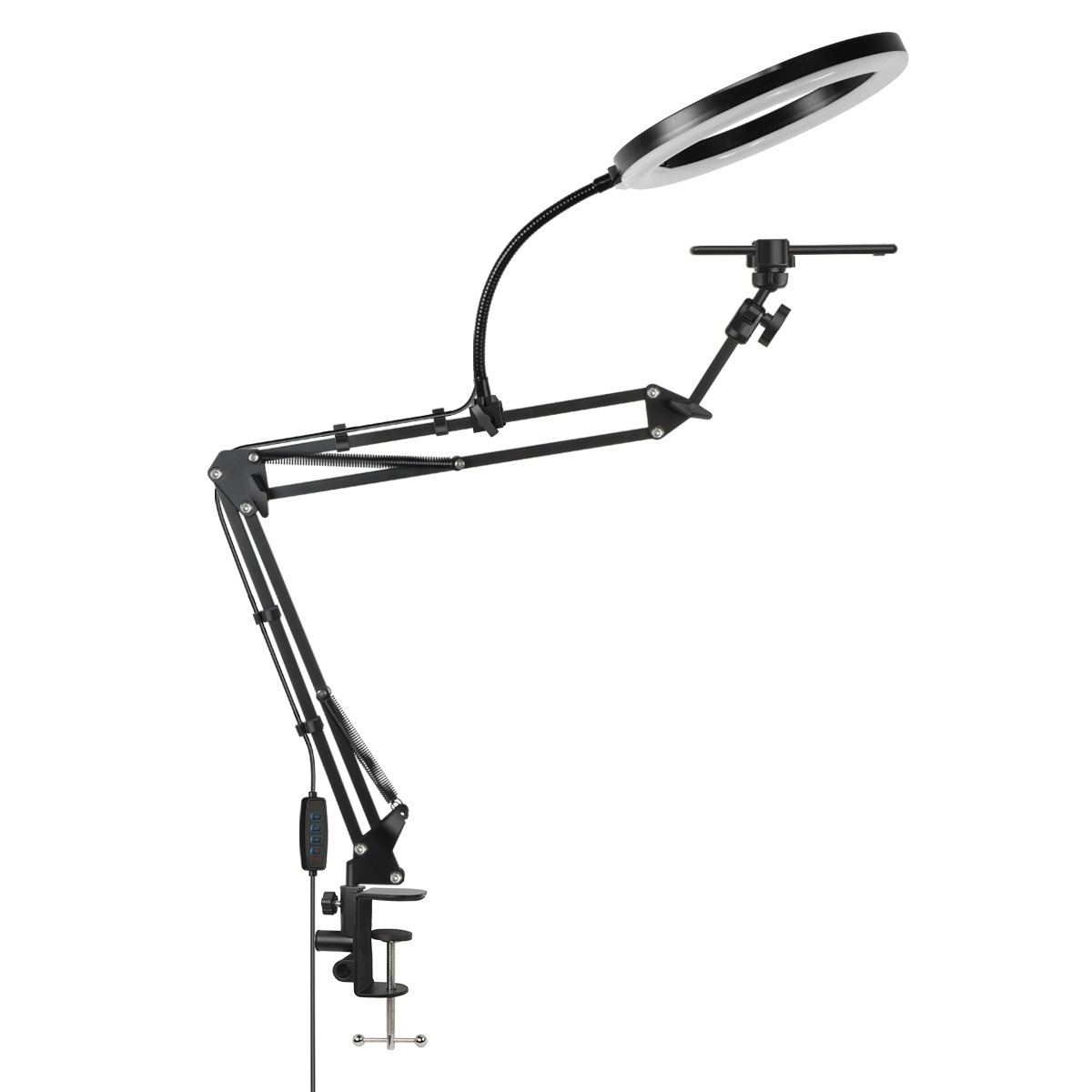 كاميرا تصوير ثابتة بإضاءة علوي - مراجعة Photography Video Lighting Kit With Adjustable Tripod Stand وسعره