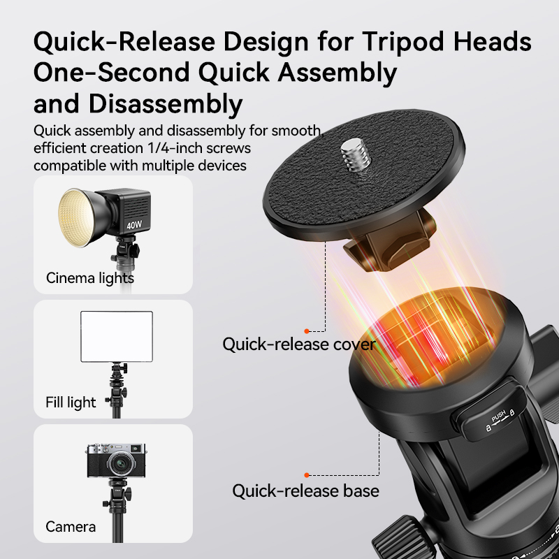 كومان MT68 بنقرة واحدة منبثقة  - مراجعة Photography Video Lighting Kit With Adjustable Tripod Stand وسعره