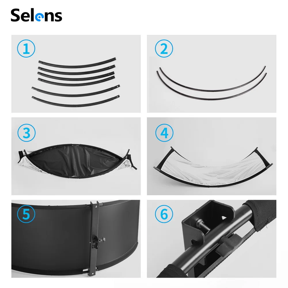 Selens 4-IN-1 U-typed 105x260  - مراجعة Photography Types Of Lighting وسعره
