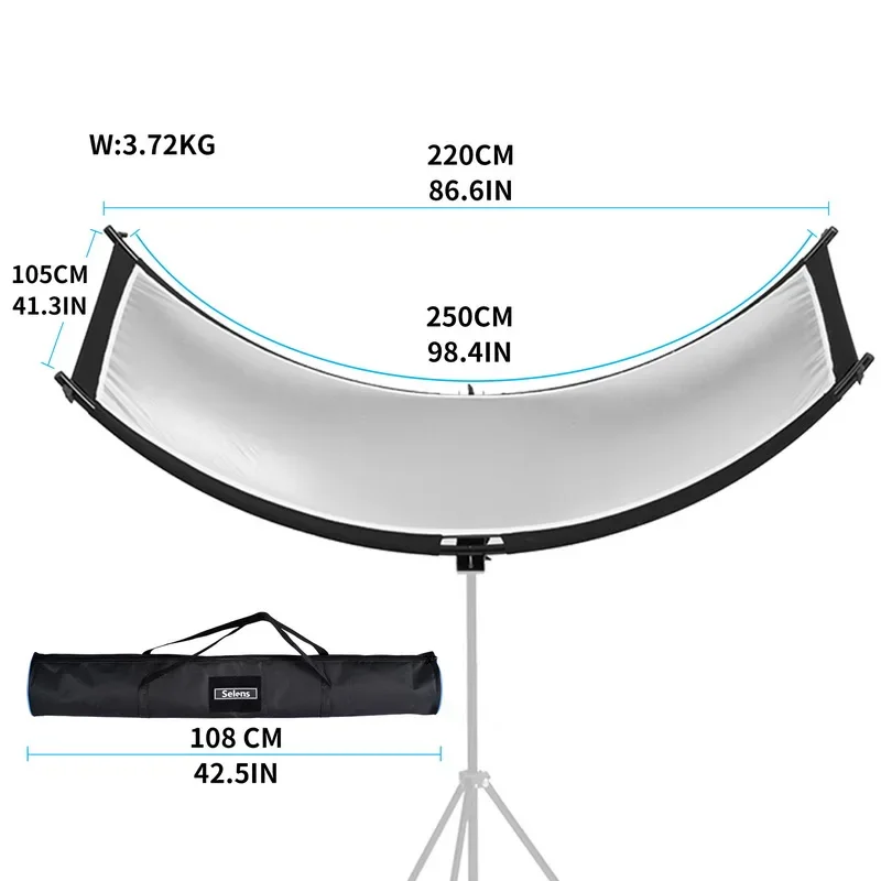Selens 4-IN-1 U-typed 105x260  - مراجعة Photography Types Of Lighting وسعره