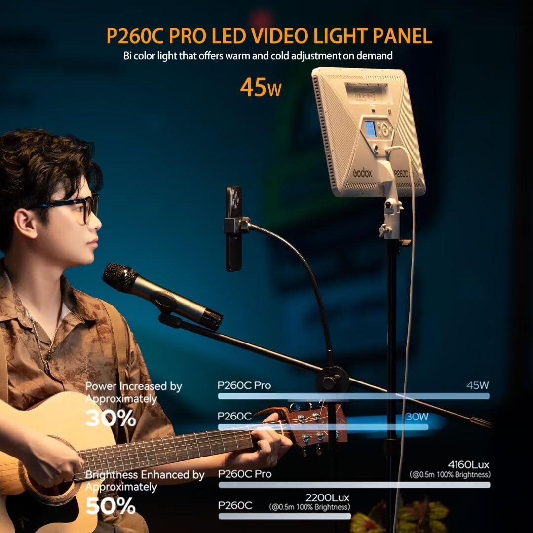 Godox P260C Pro LED لوحة إضاءة - مراجعة Photography Lighting Godox وسعره