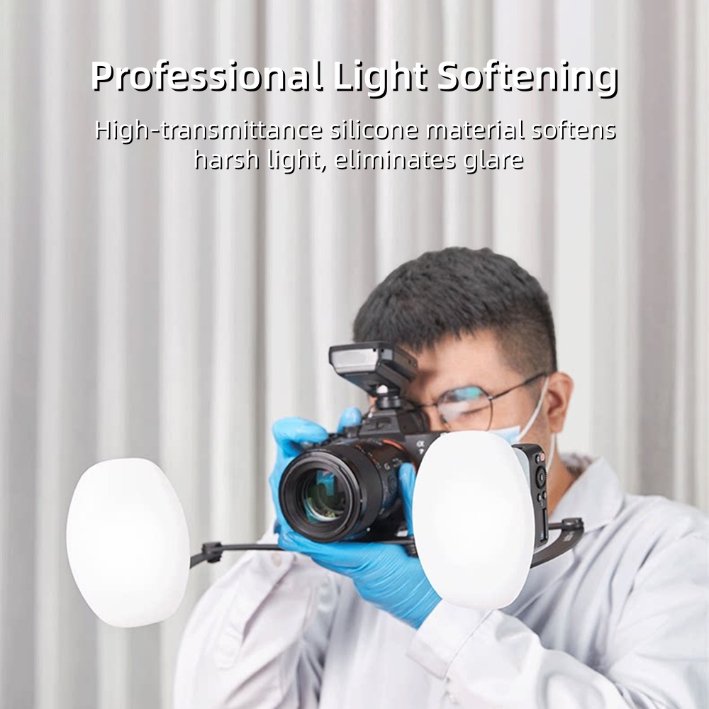 قطعتان من ناشر ضوء فلاش ماكرو  - مراجعة Photography Lighting Godox وسعره