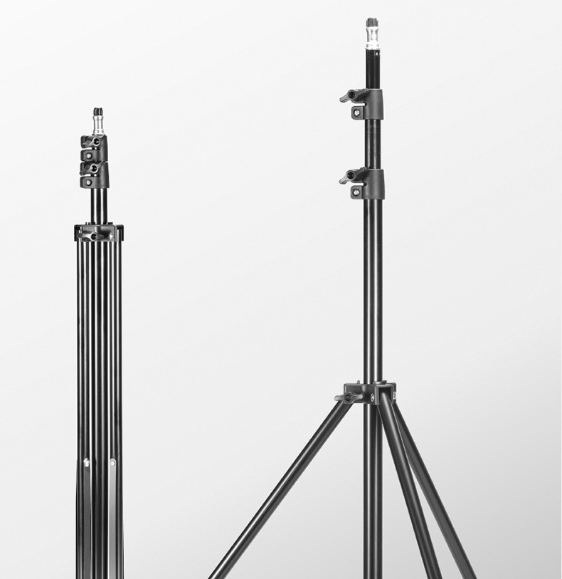 حامل ثلاثي القوائم للسفر مع بر - مراجعة Photography Video Lighting Kit With Adjustable Tripod Stand وسعره