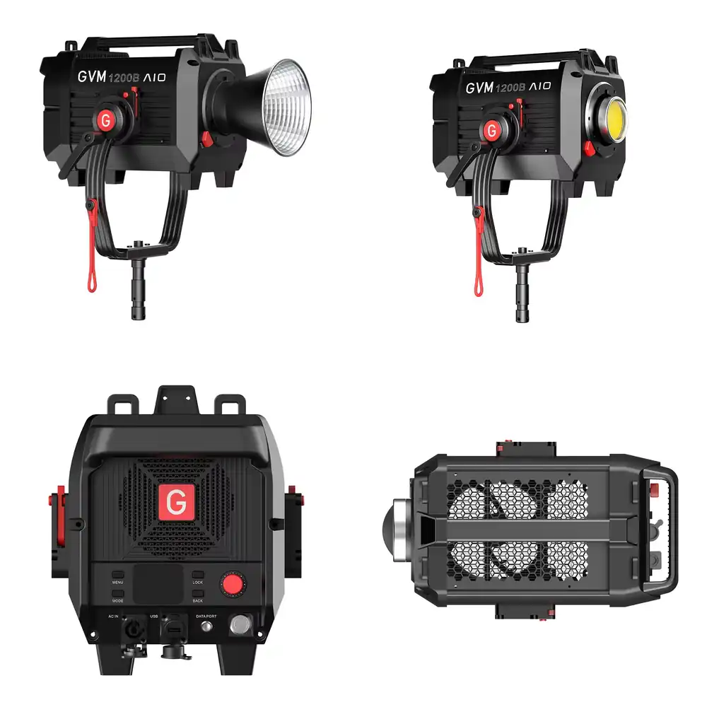 ضوء LED مستمر GVM SD1200B AIO  - مراجعة Photography Lighting Video وسعره