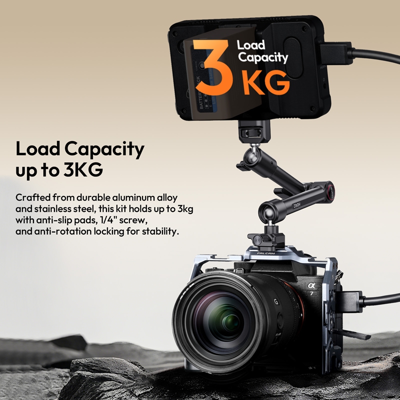 Ulanzi HD02 ماجيك آرم كيت 10 ب - مراجعة Photography Video Lighting Kit With Adjustable Tripod Stand وسعره