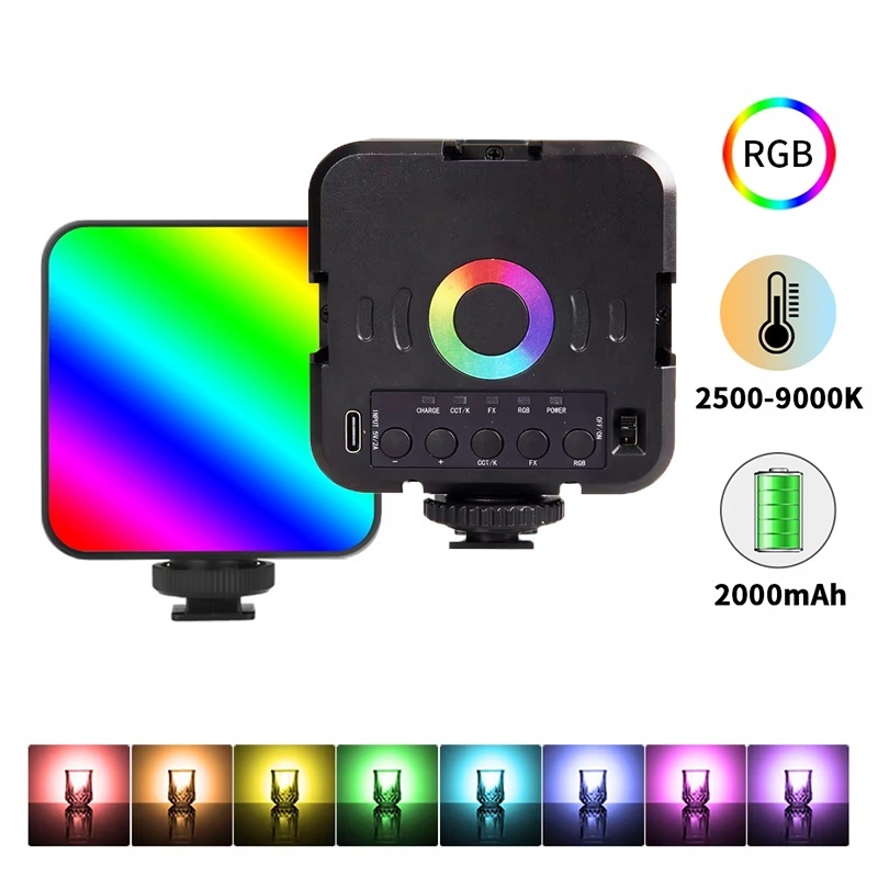 ضوء فيديو محمول صغير RGB للتصو - مراجعة Photography Lighting Video وسعره