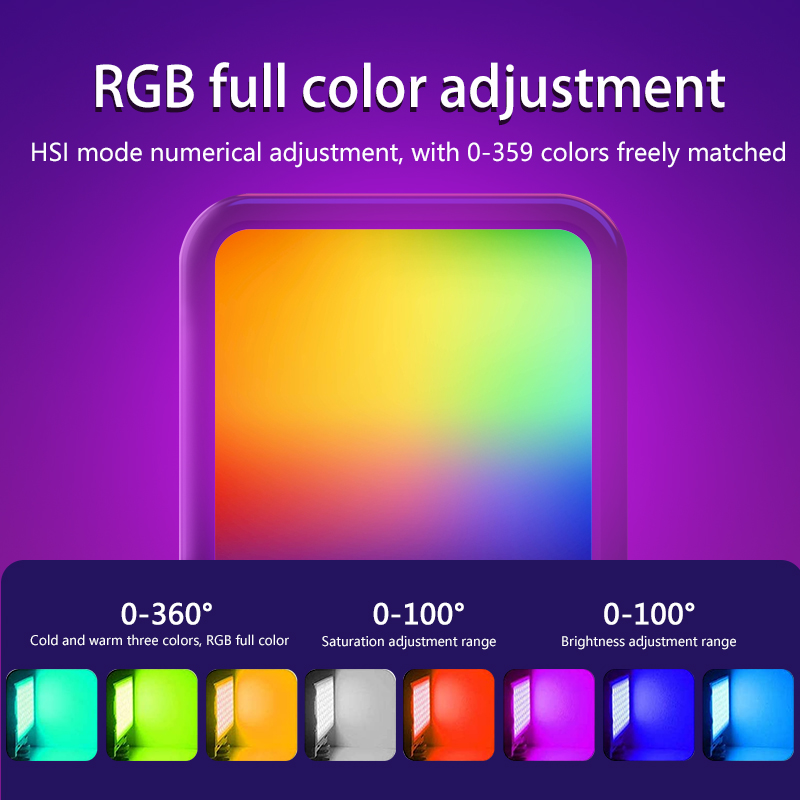 ضوء فيديو محمول صغير RGB للتصو - مراجعة Photography Lighting Video وسعره